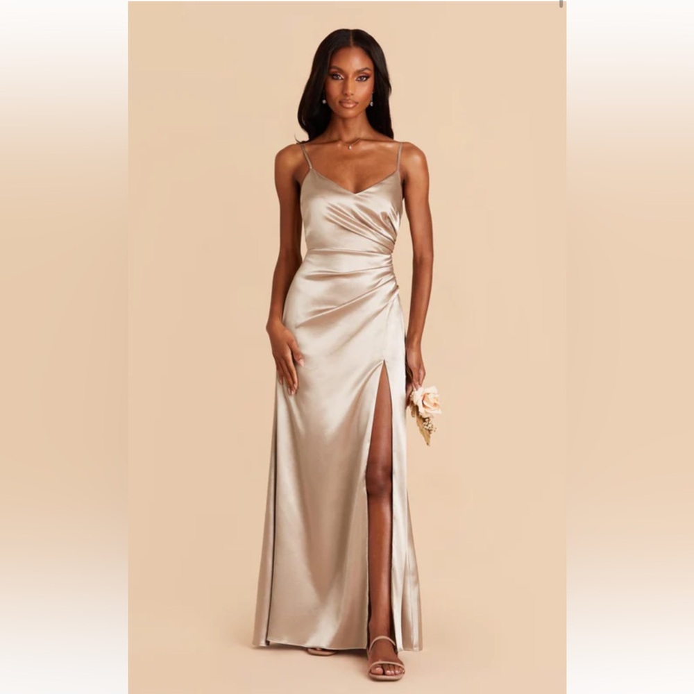 Birdy Grey Shiny Satin Catherine Gown size S
